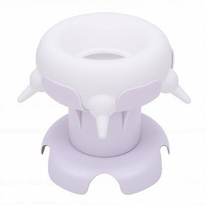 Pssopp Silicone Puppy Nursing Station Pet Milk Feeder Station, Silicone Puppy Nursing Feeder Milk Bowl for Newborn Rabbits Kittens Other Animals Feeding Supplies (White) - color: White