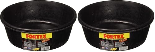 Fortex Feeder Pan for Dogs/Cats and Horses, 4-Quart (Pack of 2) - size: 4 Quart (Pack of 2)