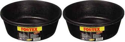 Fortex Feeder Pan for Dogs/Cats and Horses, 4-Quart (Pack of 2) - size: 4 Quart (Pack of 2)