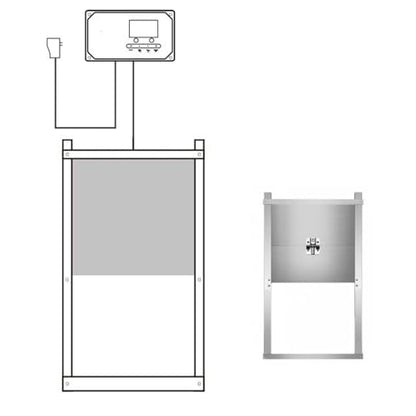 Automatic Chicken Coop Door, Large Size Solar Powered with Timer, Light Sensor, Anti Pinch, Remote Control, Manual Override, Weatherproof IP44, for Hens Ducks Geese Poultry (US Plug 100-240V)