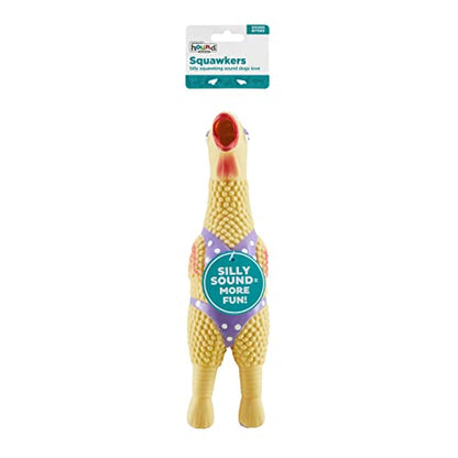 Outward Hound by Charming Pet Squawkers Henrietta Latex Squeaky Rubber Chicken Dog Toy, Funny Interactive Holiday Toy for Dogs, Small Size - color: Henrietta, size: Small
