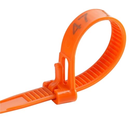 Chicken Leg Bands 300 Pcs Adjustable Chicken Foot Ring 8~28mm Turkey Goose Duck Poultry Rings Bird Carry Marking Cards(Orange) - color: Orange