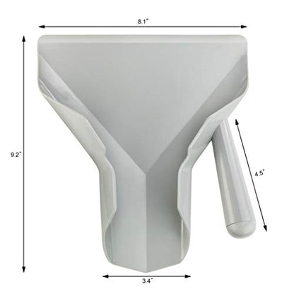New Star Foodservice 37814 Polycarbonate Commercial French Fry Bagger Right Handle, Gray - size: Right Handle