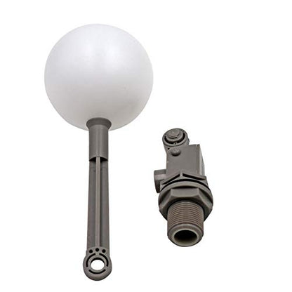 3/4 Float Valve for Water Tank Plastic Water Float Valve with Adjustable Arm Automatic Fill for Pool, Livestock Waterer