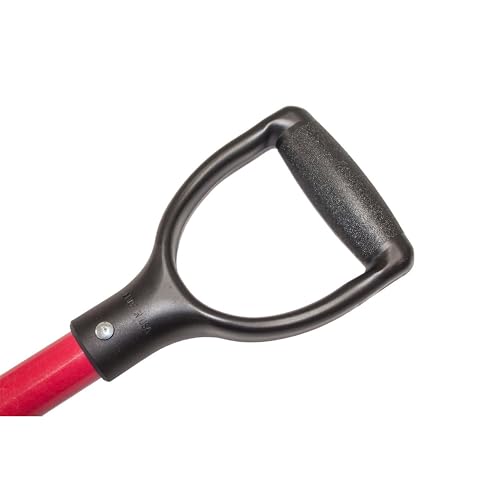 Bully Tools Spading Fork with D-Grip, Heavy Duty Garden Fork for Digging, Aerating and Harvesting Root Crops, 44" Fiberglass Handle, Ideal for Garden Beds and Pavers Base Prep, 100% Made in USA