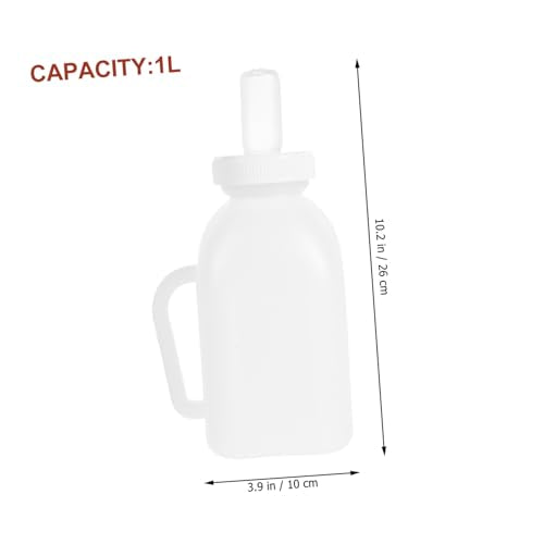 Lamb Nursing Bottles Set 1l Large Volume Sturdy Plastic Easy to Clean Suitable for Kinds of Farm Animals