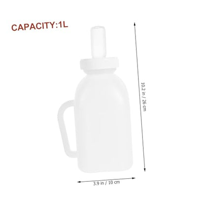 Lamb Nursing Bottles Set 1l Large Volume Sturdy Plastic Easy to Clean Suitable for Kinds of Farm Animals