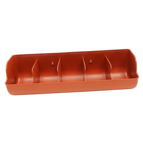 1piece Pig Feeding Trough Compartments Plastic Pig Feeder for Easy Feeding and Cleaning for Multiple Single Session