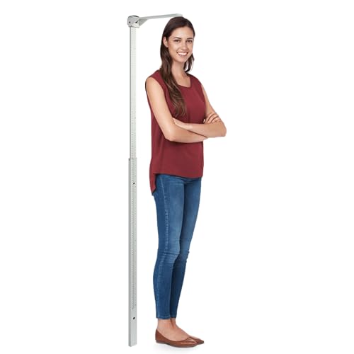 tonchean Height Measurement for Wall, Medical Wall Mount Stadiometer for Kids & Adults Aluminum Height Measurement Tool Accurate Scale Telescopic Height Measuring Rod, 23.6-78.7 in/60-200 cm