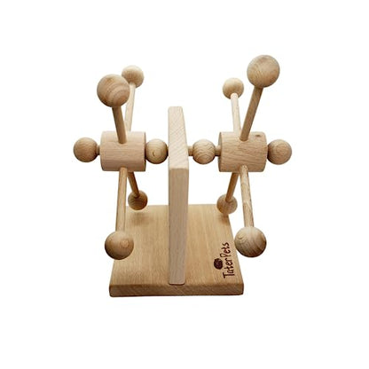 Enrichment Toy Turning Hanging for Guinea Pigs, Rabbits, Birds, Rats and Other Small Pets! Load with Veggies and Fruit (Two-Turntable Toy) - style: Two-Turntable Toy