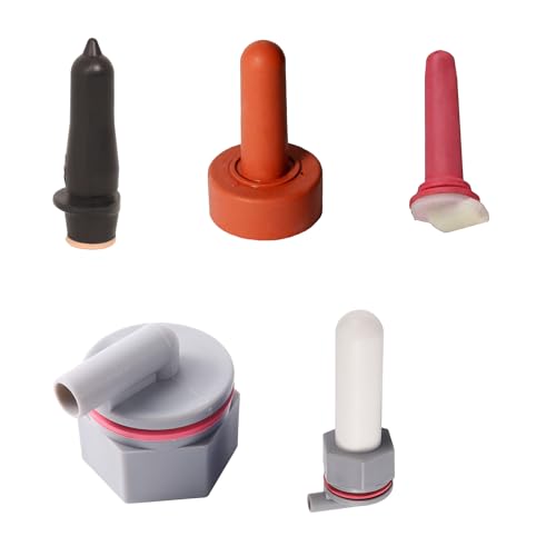 Rubber Milk Drink Calf Feeder Calf Nursing Bucket Nipple Soft Rubber Teats for Cattle and Livestock Cattle Feeding Supplies - color: AF054C