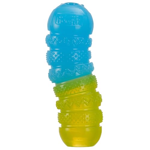 Outward Hound Gummiez Worm Dog Toy & Treat Stuffer, 6″ x 2″ Cherry-Scent Interactive Chew for Dogs, Helps Clean Teeth, Promote Healthy Gums & Mental Enrichment, Reduce Boredom & Support Dental Health - color: Gummiez Worm