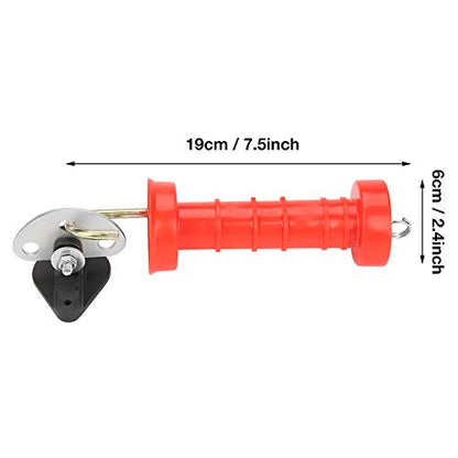 10pcs Insulated Spring Gate Handles with 10 Pcs Insulators for Electric Fence