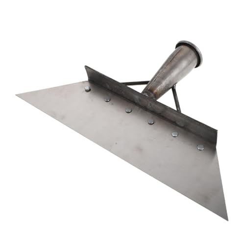 Heavy Duty Manganese Steel Livestock Manure Scraper and Animal Dung Shovel 32cm for Farm Barn Cleaning and Manure Removal