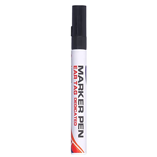 flexman Ear Tag Marking Pen, Waterproof Livestock Ear Tag Pen, Special Ink Penetrates Deep Into the Tag Black Marking Pen for Pigs Sheep Cattle
