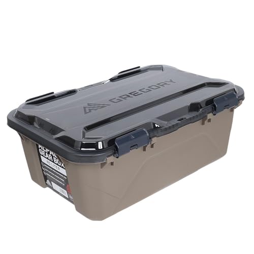 Gregory Alpaca 45L Waterproof Gear Organization/Camping Gear Box with Transparent Removable Lid, Mirage Tan - color: Mirage Tan, size: 45L