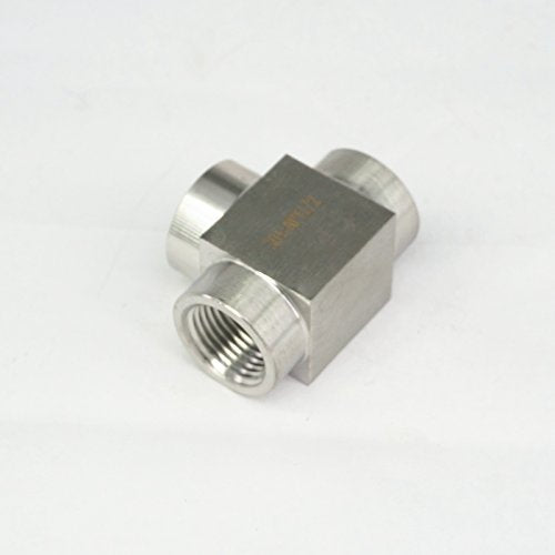 1/2" NPT Female Tee 3 Way Pipe Fitting 304 Stainless Steel Water Gas Oil - style: 1/2" NPT