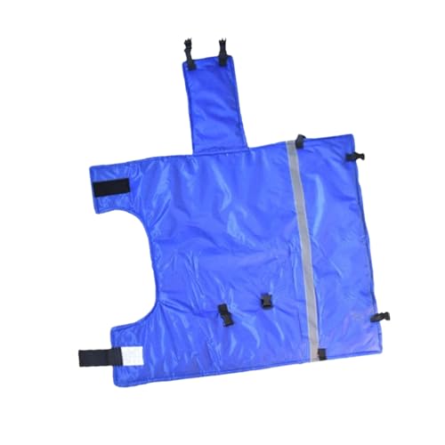 Reinforced Calf Blanket Jackets with Reflective Strips Thickened Windproof Calf Warm Coat for Cold Weather Farming Use Insulated Livestock Vest