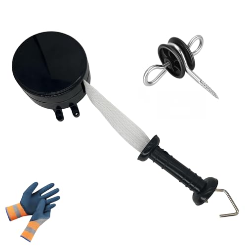 16.4ft Retractable Electric Fence Gate Handle Poly Tape