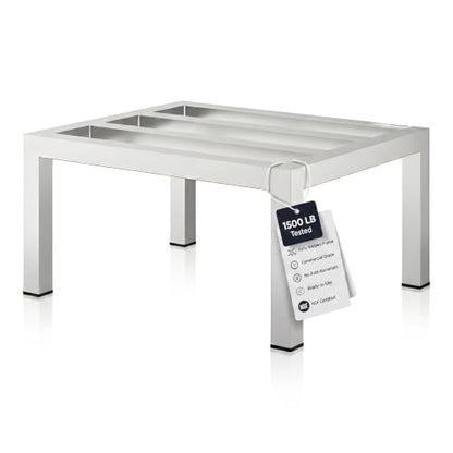 24" x 20" x 12" Aluminum Dunnage Rack – Heavy Duty Floor Storage Stand, NSF for Commercial Use - size: 24"W x 20"D x 12"H