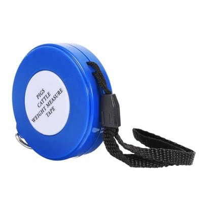Animal Weight Tape Measure 2.5m for Cattle Pig Goat, Blue Sturdy Livestock Girth Measuring Tape for Farm Use Style
