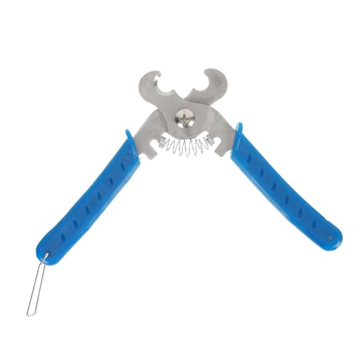 Levemolo Stainless Steel Ear Tag Removal Forceps for Livestock Easy to Use Farm Forceps Ear Tag Remover Plier for Pig Cattle Sheep Rabbit