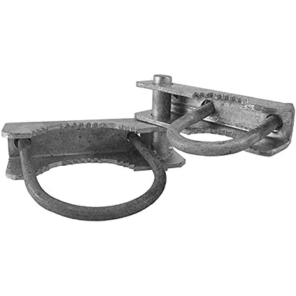 Chain Link Fence 180 Degree Commercial Duty Gate Hinge-for 2-7/8" Outside Diameter Gate Post/Pipe & 1-5/8 Thru 1-7/8" Gate Frames - 2 Hinge Assy - size: 2-7/8" Post - Each