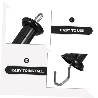 BESPORTBLE Fence Gate Handle Electric Fence Door Handle Insulator Robust Steel Construction for Livestock Park and Farm