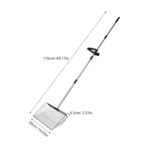 KESYOO Chicken Coop Cleaning Shovel 38cm Long Handle Heavy Duty Metal Chicken Waste Collection Tool Poultry Supplies Farm Use