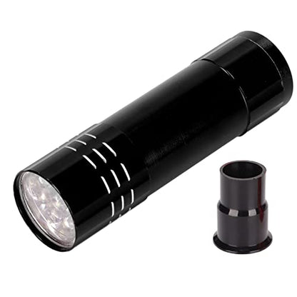 Pssopp Egg Candler LED Cool Light, Multifunctional Egg Tester for Various Bird, Detachable and Safe Observation Tool (Black) - color: Black