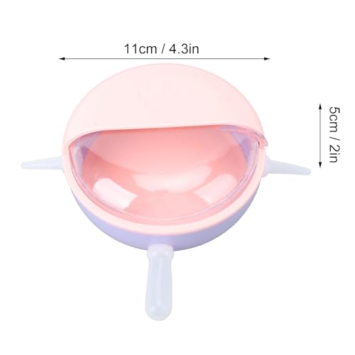 Puppy Milk Feeder,Puppy Feeder Milk Bowl Multi Nipples Plastic Easy to Clean Anti Flatulence for Kitten Pet (Pink) - color: Pink