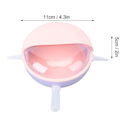 Puppy Milk Feeder,Puppy Feeder Milk Bowl Multi Nipples Plastic Easy to Clean Anti Flatulence for Kitten Pet (Pink) - color: Pink