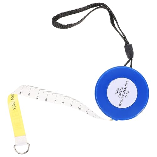 Generic Cattle and Pig Weight Tape Measure 2.5 Meters Animal Girth Measuring Tool for Livestock Weight and Height Measurement on Farms