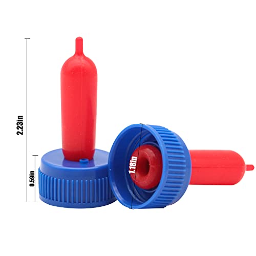 25Pcs Cow Calf Milk Drink Nipple, Soft Silicone, Goat Milk Bottle Topper, Feeding for Sheep Goat Pup Dog, Farm Supplies (Blue) - color: Blue