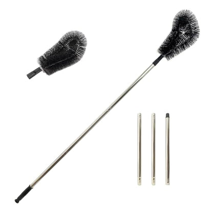 1 pcs 240 cm Huge Tank Brush (Black, with Extra Head), Big Brush Head Size (32 cm), Long Handle, with Extendable Stainless Steel Pole, PP Stiff-Bristled, for Large Water Bucket - color: 1 Pcs 240 Cm (Black)+extra Black Head