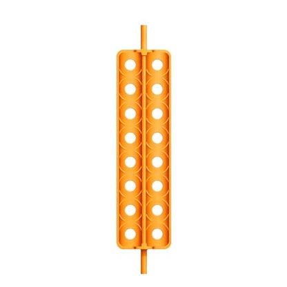 Egg Basket Turner Attachment Compatible with Maticoopx 20 High-Strength Incubator Tray Yellow for 16 Quail Eggs to Help Fix Hatching Capacity 1 Pack