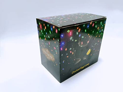 3D LED Hen Night Light with USB, Resin Egg Lamp in Gift Box, Funny Chicken Table Lamp for Easter, Christmas, Birthdays