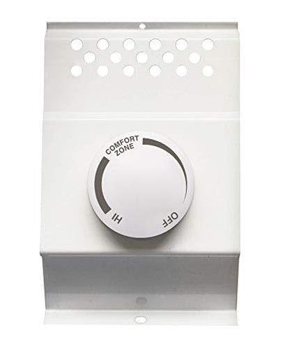 Cadet BTF2W Double Pole Baseboard Heater Thermostat , White , Small