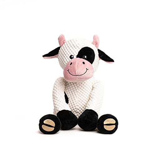 fabdog Floppies Plush Dog Toy - Cute & Durable Squeaky Dog Toys - Best Squeak Toy for Puppies and All Breeds | Ideal Pet Gift| Large Cow - color: Cow, size: Large