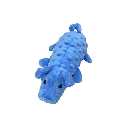 Squeaky Dog Toys Plush Dog Toy with Crinkle Paper Stuffed Durable Dog Chew Toys for Small Middle and Large Dogs Pig Blue - color: Pig Blue