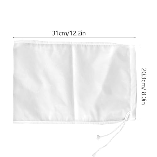 2 Pack Nut Milk Bag, Strainer Bag Tea Filter Bags Food Strainer Reusable Food Filter 300 Mesh Fine Mesh Strainer for Straining Almond Soy Cold Brew Coffee Bag Cheese Cloth for Milk
