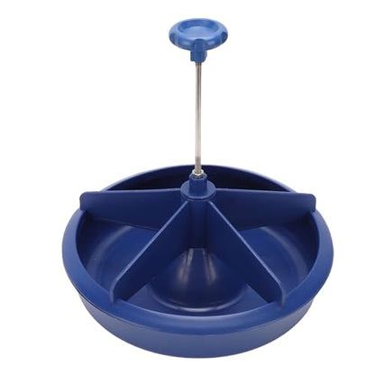 Piglet Feeding Trough Premium Plastic Heavy Duty 5 Slot Round Baby Food Feeder Bowl for Farm Livestock Piglets Durable and Spacious Design Easy to Clean