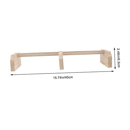 Healifty Wood Roosting Bar Chicken Perch Natural Wooden Roosting Bar for Hens and Roosters Exercise Smooth Polished Surface Chicken Coop Ladder for Relaxation and Play