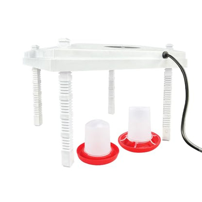 Chicken Brooder Heater for Chicks 12” x 12” for 20 Chicks Chicken Brooder with Adjustable Height Brooder Plate