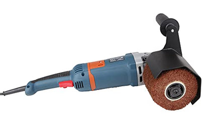 Aidelife Synthetic Fibre Abrasive Brush Drum for Grinding Machine Renovator,for Flat Metal and Wood Surfaces and for Satin Finishing of Unpainted Metals Ø120x100, Wire Drawing Machine attachment - style: for Grinding Machine