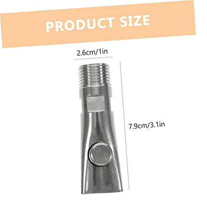 TOYANDONA 5pcs Automatic Pig Waterer Stainless Steel Livestock Feeder Nipple Drinkers for Piglets Farm Accessories Leak Water Supply Tool