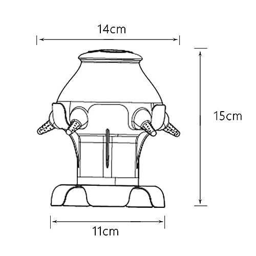 Puppy Bottles for Nursing, Milk feeders for Multiple Puppy,Feeder Bowl for Kittens, Puppy,Capacity 300ml, White Hollow Base