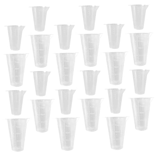 40pcs Farm Measuring Cup Accurate Liquid Measuring Tools Plastic with Scales for Garden Orchard Use and Leakproof Design