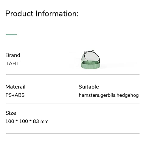 Cute Hamster Food Bowl Hedgehog Dish for Dwarf Hamsters, Syrian Hamsters, Gerbils, Mice, Rats, Small Animals, Brown - color: Brown