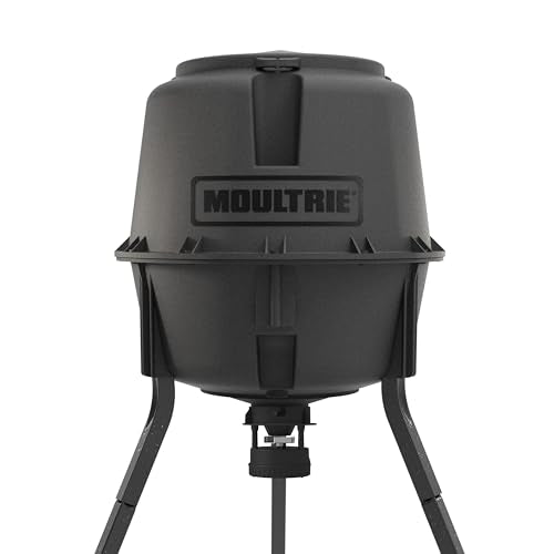Moultrie 200 Lb Deer Feeder Standard - Bluetooth App Control, Pairs with Edge 3 for Full Remote Access, No Subscription - color: Feeder
